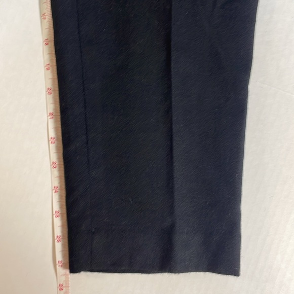 Talbots 100% Italian Wool Black Pants Made in USA Fully Lined‎ Trouser Size 4P - Picture 9 of 14